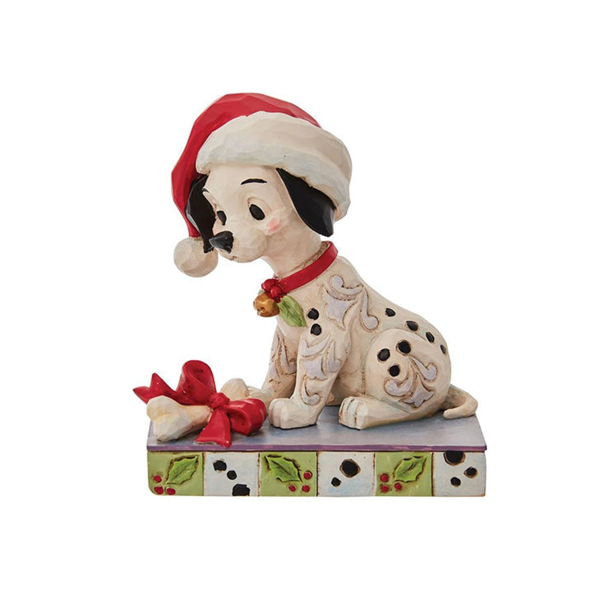 101 Dalmations Lucky with Santa Hat Jim Shore