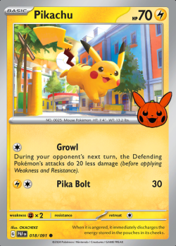 Pikachu 018/091 (Trick or Trade)