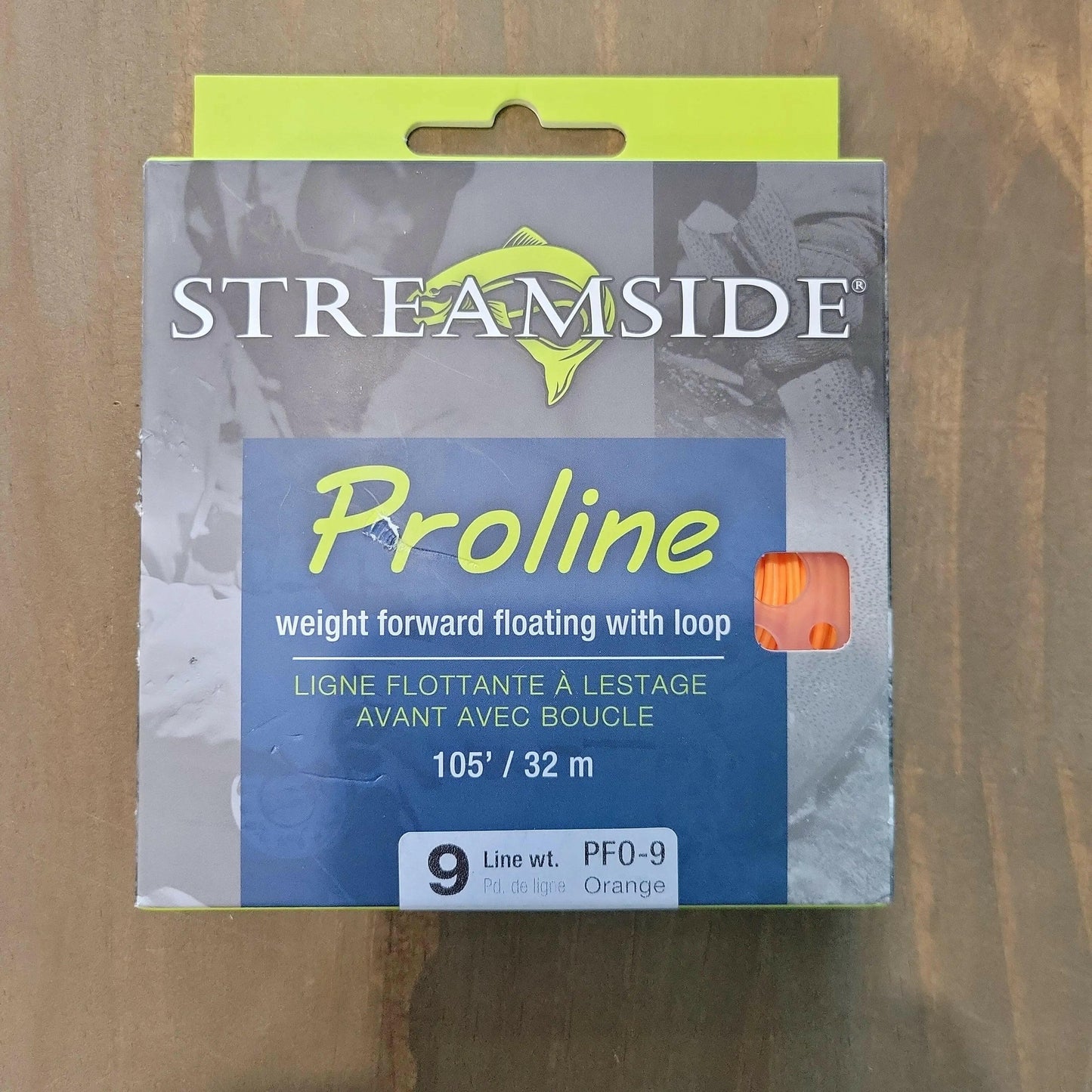 šStreamside Proline Weight Forward Floating Fly Line With Loop Orange 9wt 105ft