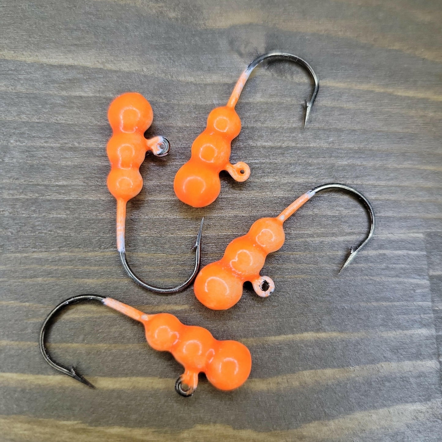 🍁Big Sky Gruesome Grubs Glow Jigs 1/8oz 4/pack