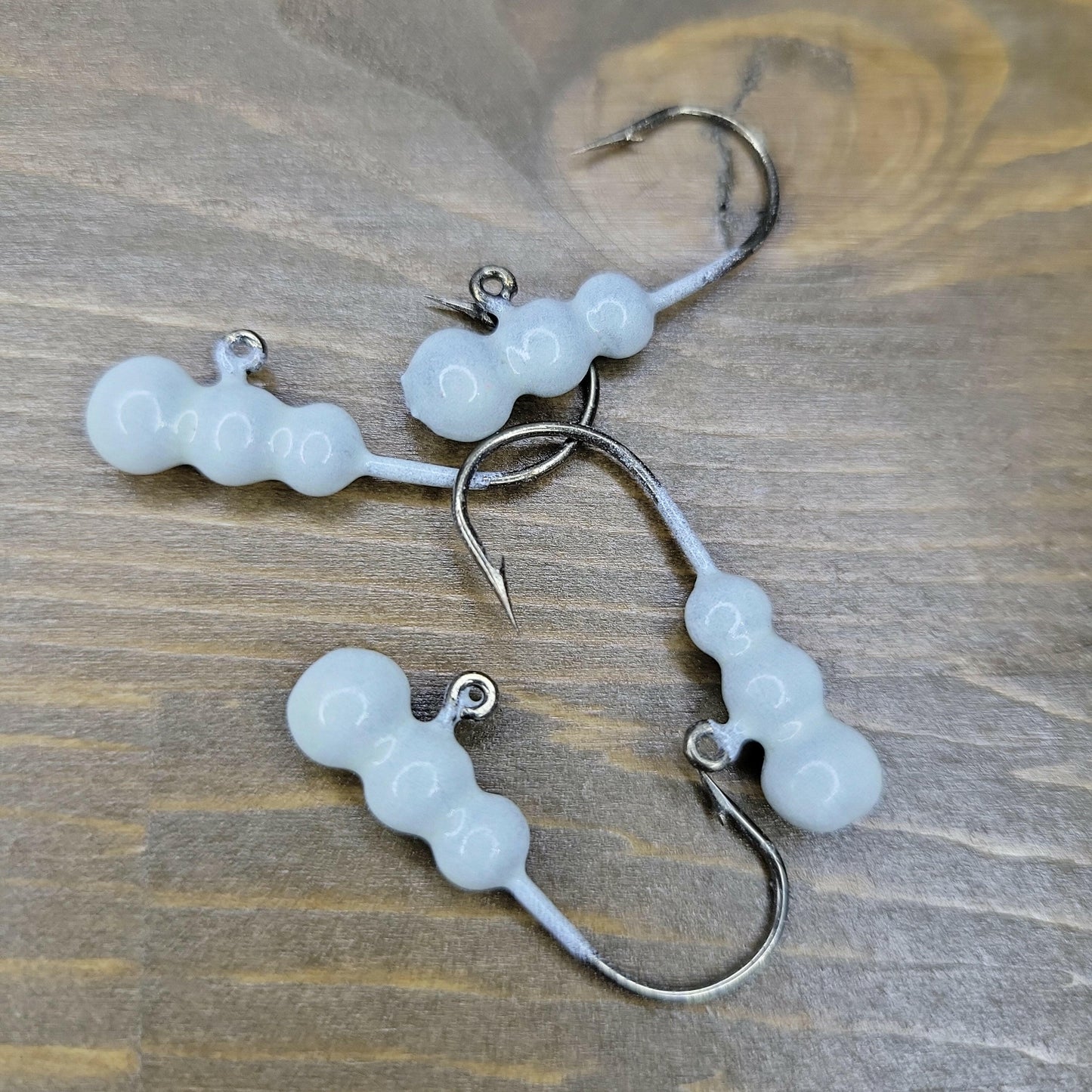 🍁Big Sky Gruesome Grubs Glow Jigs 1/8oz 4/pack