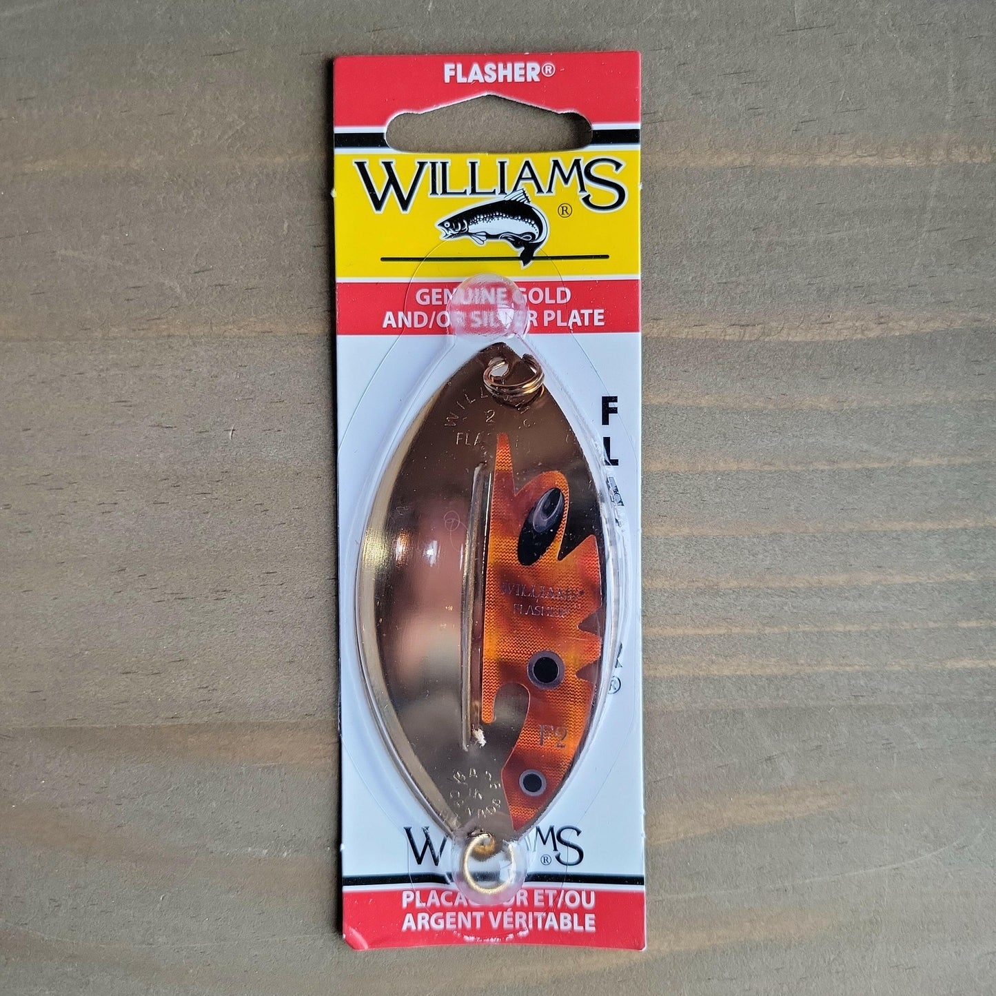 🍁Williams 1/2oz Flasher Gold/Orange 3-3/8"