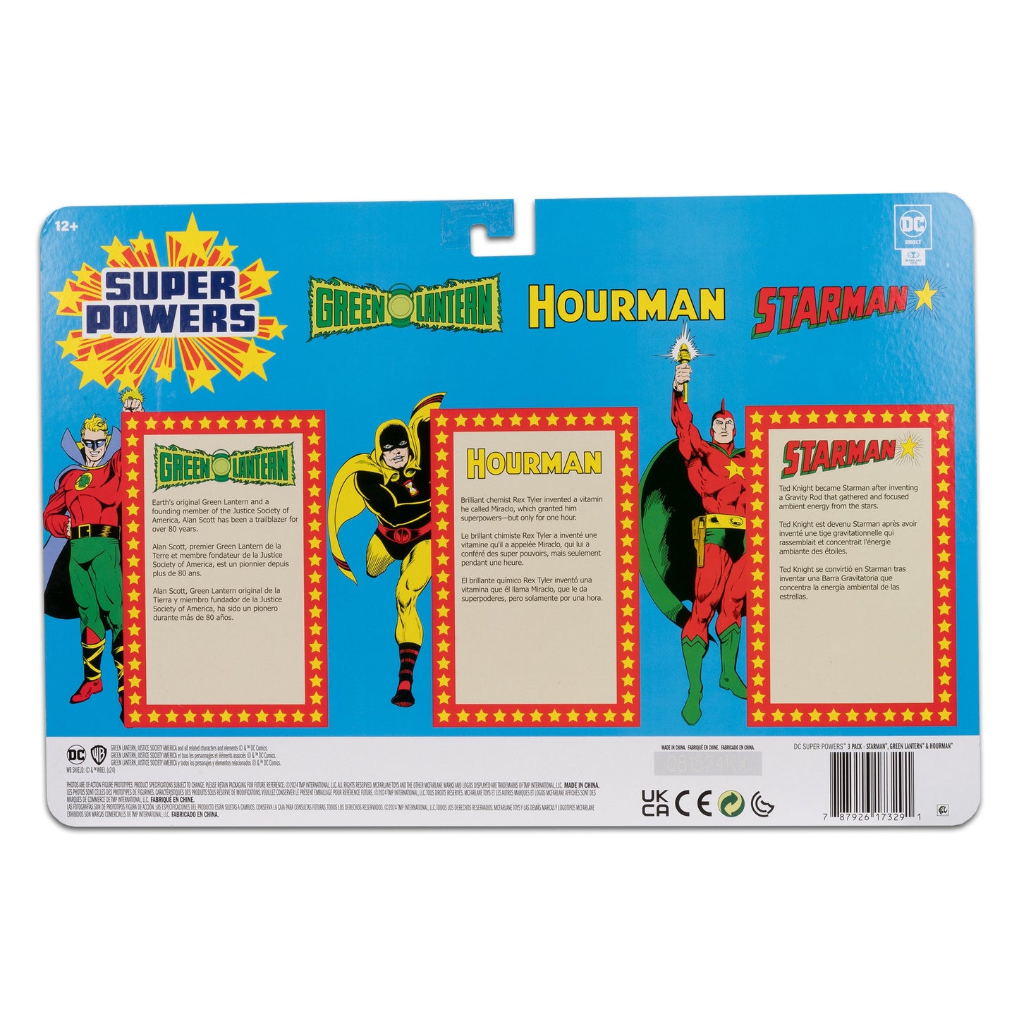 DC DIRECT SUPER POWERS 3 PACK - STARMAN & GREEN LANTERN & HOURMAN (JUSTICE SOCIETY AMERICA)