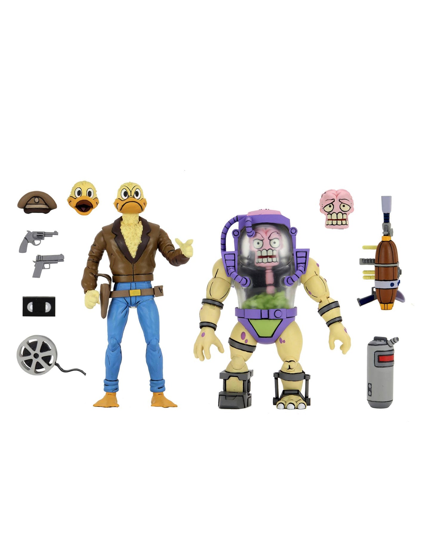 TEENAGE MUTANT NINJA TURTLES (CARTOON) – 7” SCALE ACTION FIGURE – ACE DUCK & MUTAGEN MAN 2 PACK