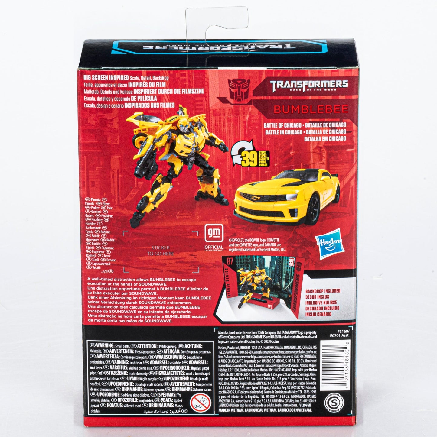 Transformers Studio Series 87 Deluxe Transformers: Dark of the Moon Bumblebee