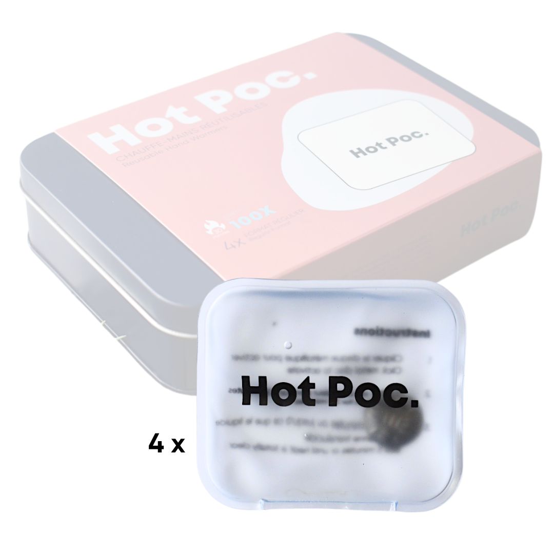 Hot Poc Eco-Friendly Reusable Hand Warmers (4-Pack)