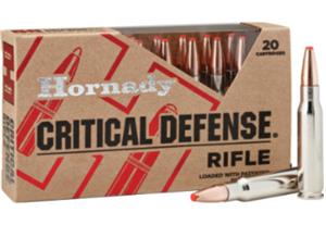 Hornady 308 Win 155gr FTX Critical Defense Rifle Ammunition