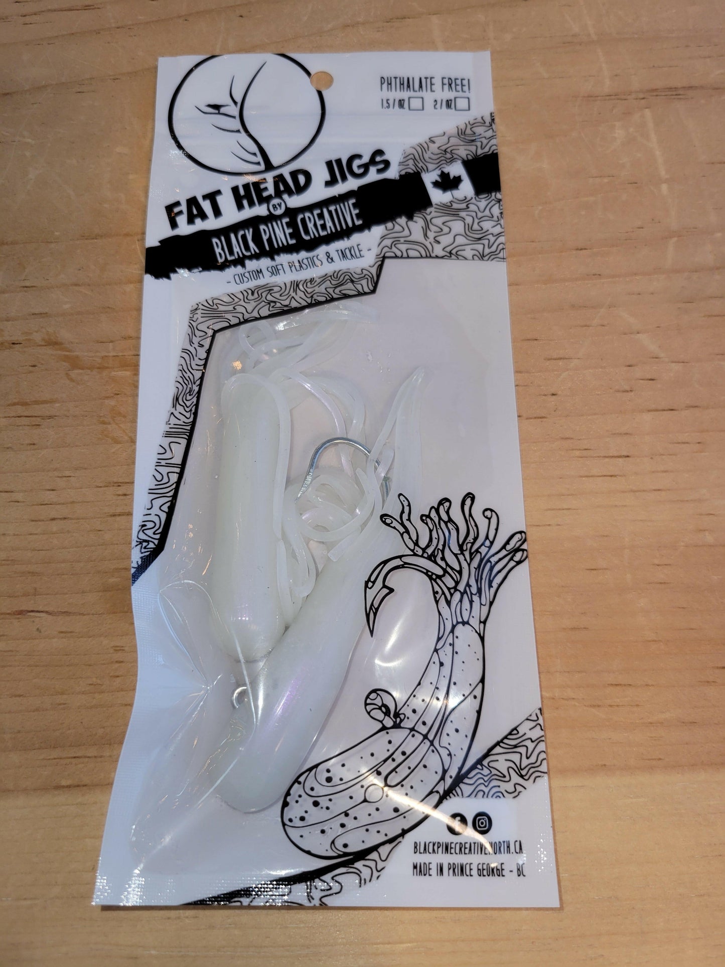 🍁Black Pine 4" 1oz Tube Jigs 2/pk