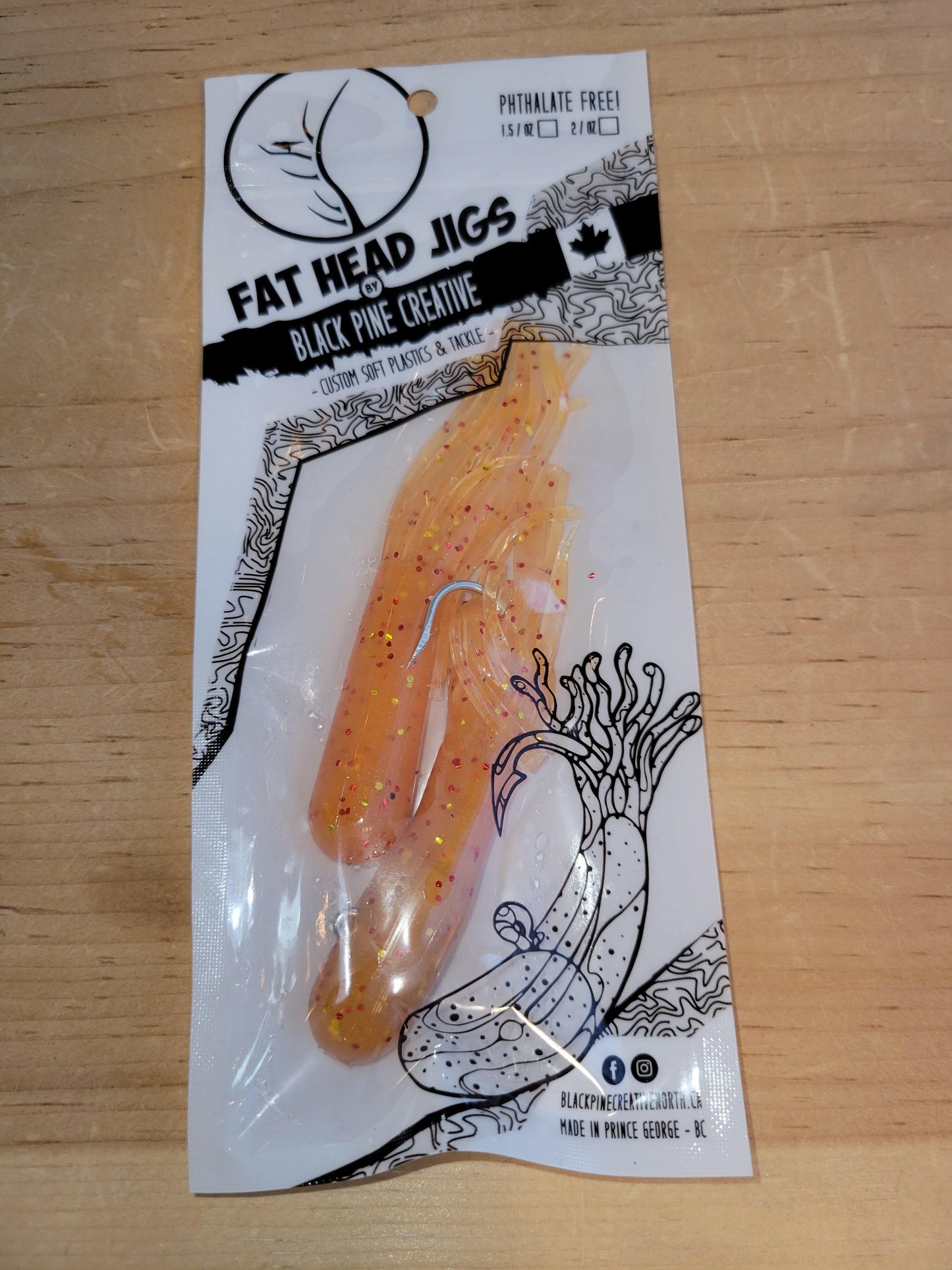 🍁Black Pine 4" 1oz Tube Jigs 2/pk