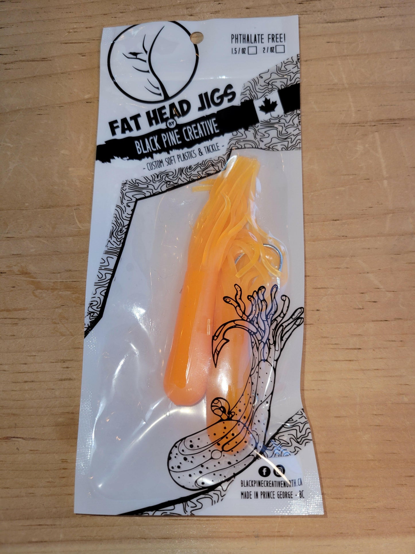 🍁Black Pine 4" 1oz Tube Jigs 2/pk