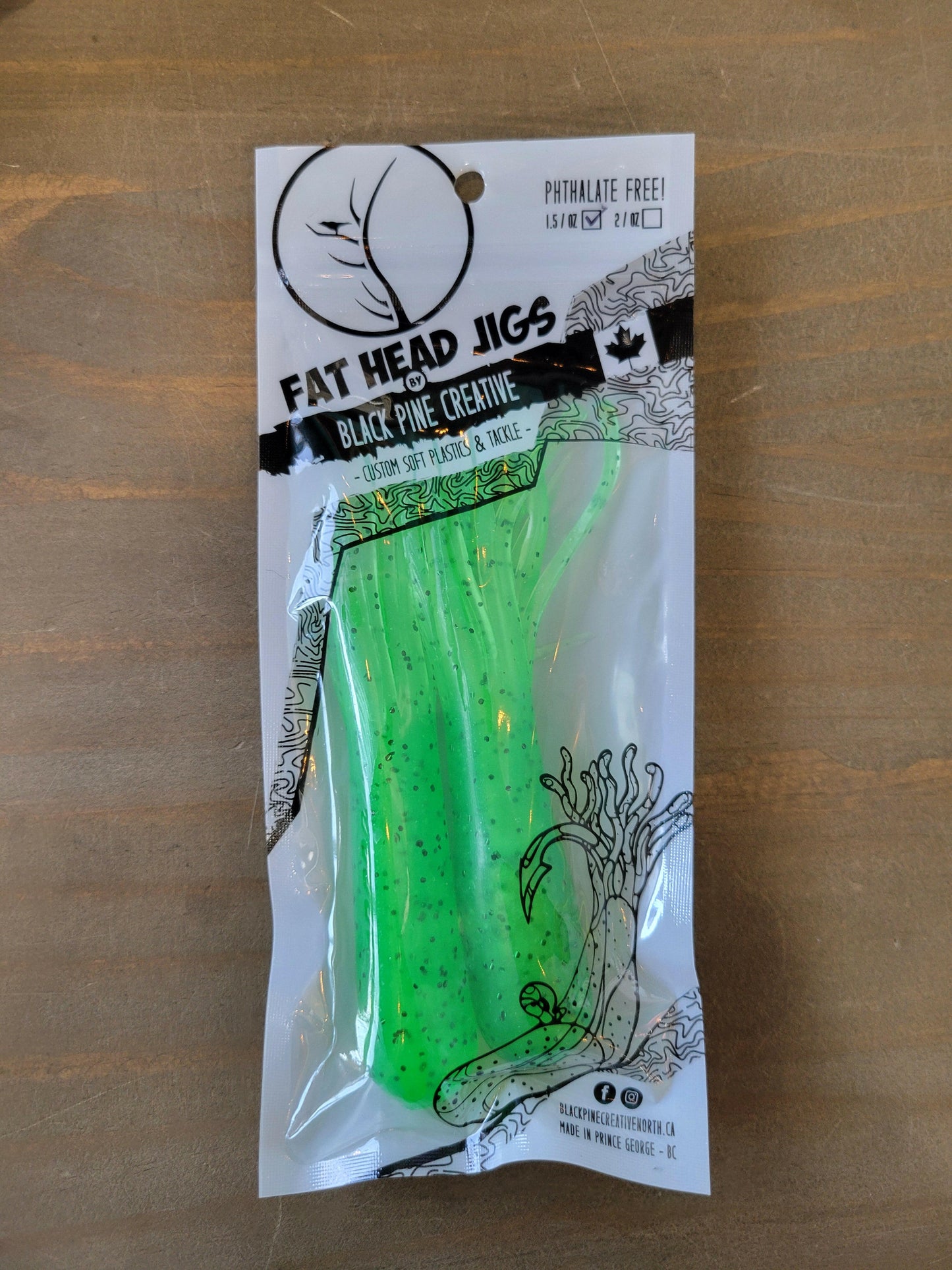 🍁Black Pine 5" 1.5oz Tube Jigs 2/pk