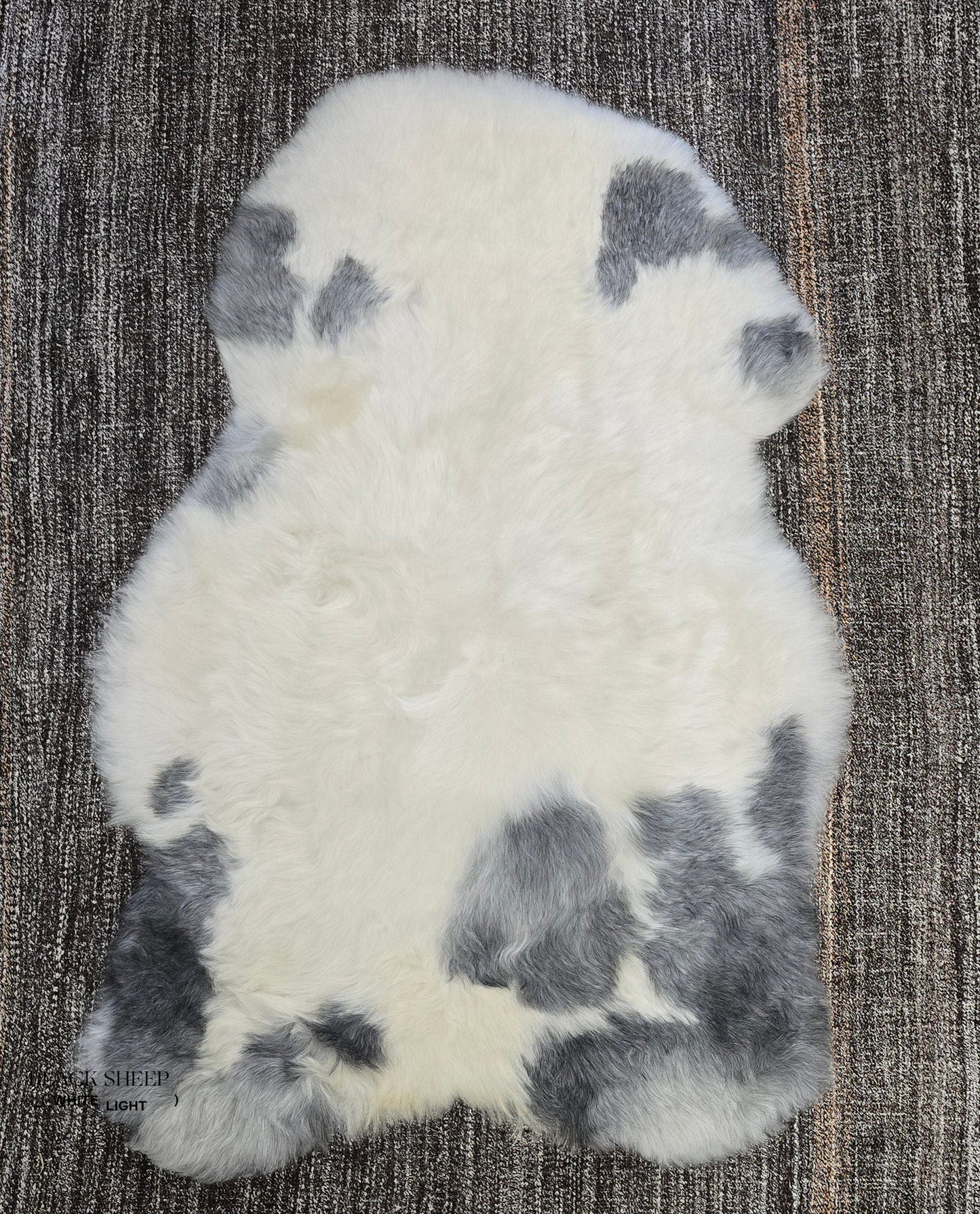 Shorn White Grey Spotted Icelandic Sheepskin | Random