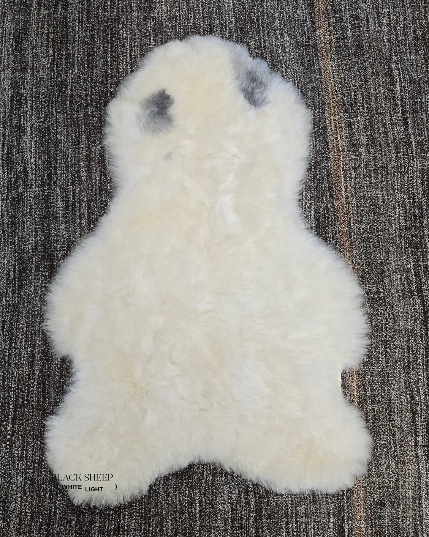 Shorn White Grey Spotted Icelandic Sheepskin | Random
