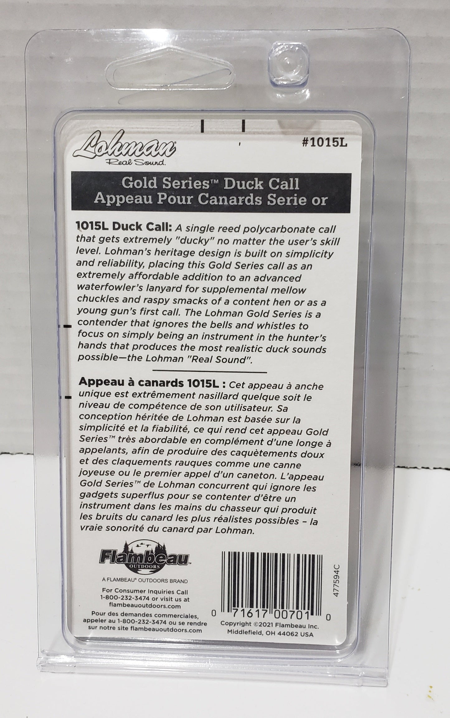 Lohman Gold Series Duck Call