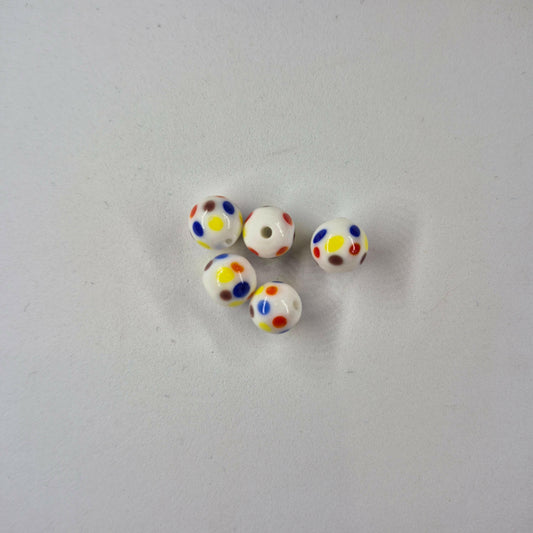 Wonderbread 10mm Glass Fishing Beads 5/pk