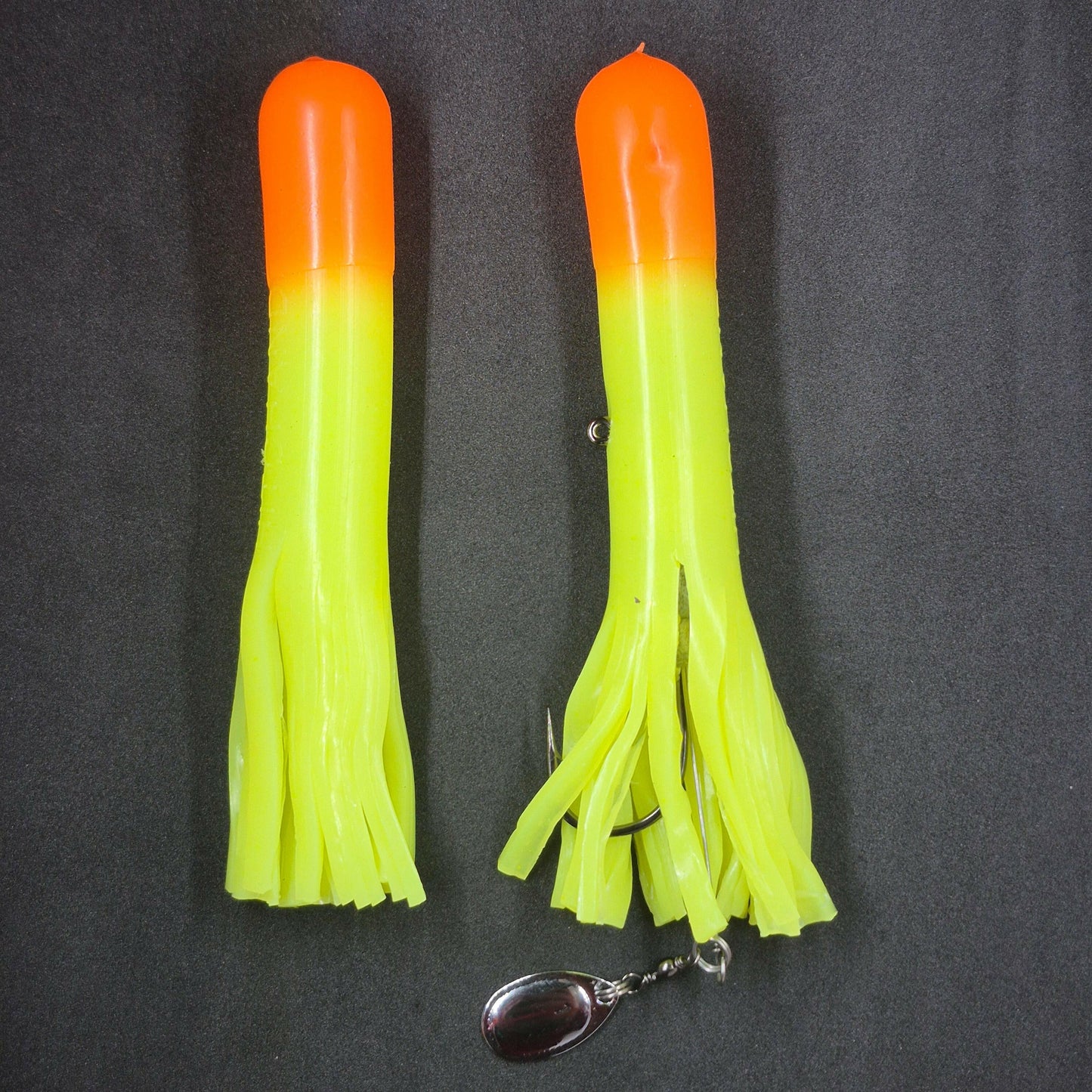 🍁Hitch & Fish 5" Glow Rattle Laker Tube Jigs 2oz