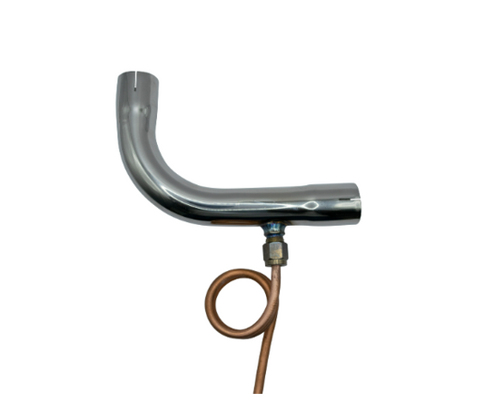 Exhaust Elbow with Drain, 24 mm, Non-slitted
