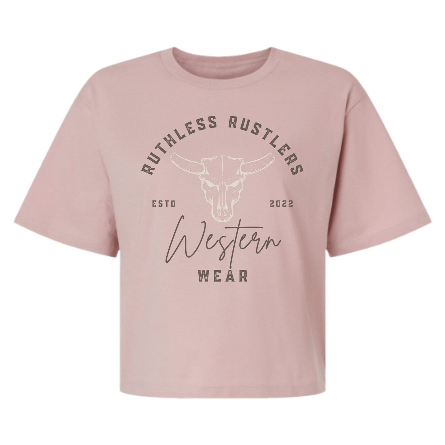 WESTERN WEAR BOXY T-SHIRT | Blush