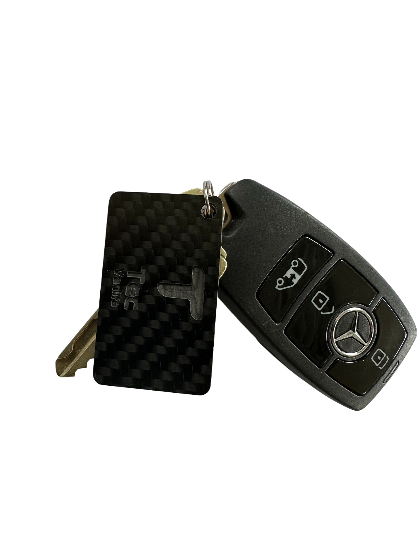 Carbon Fiber Key Chain 1"x2"