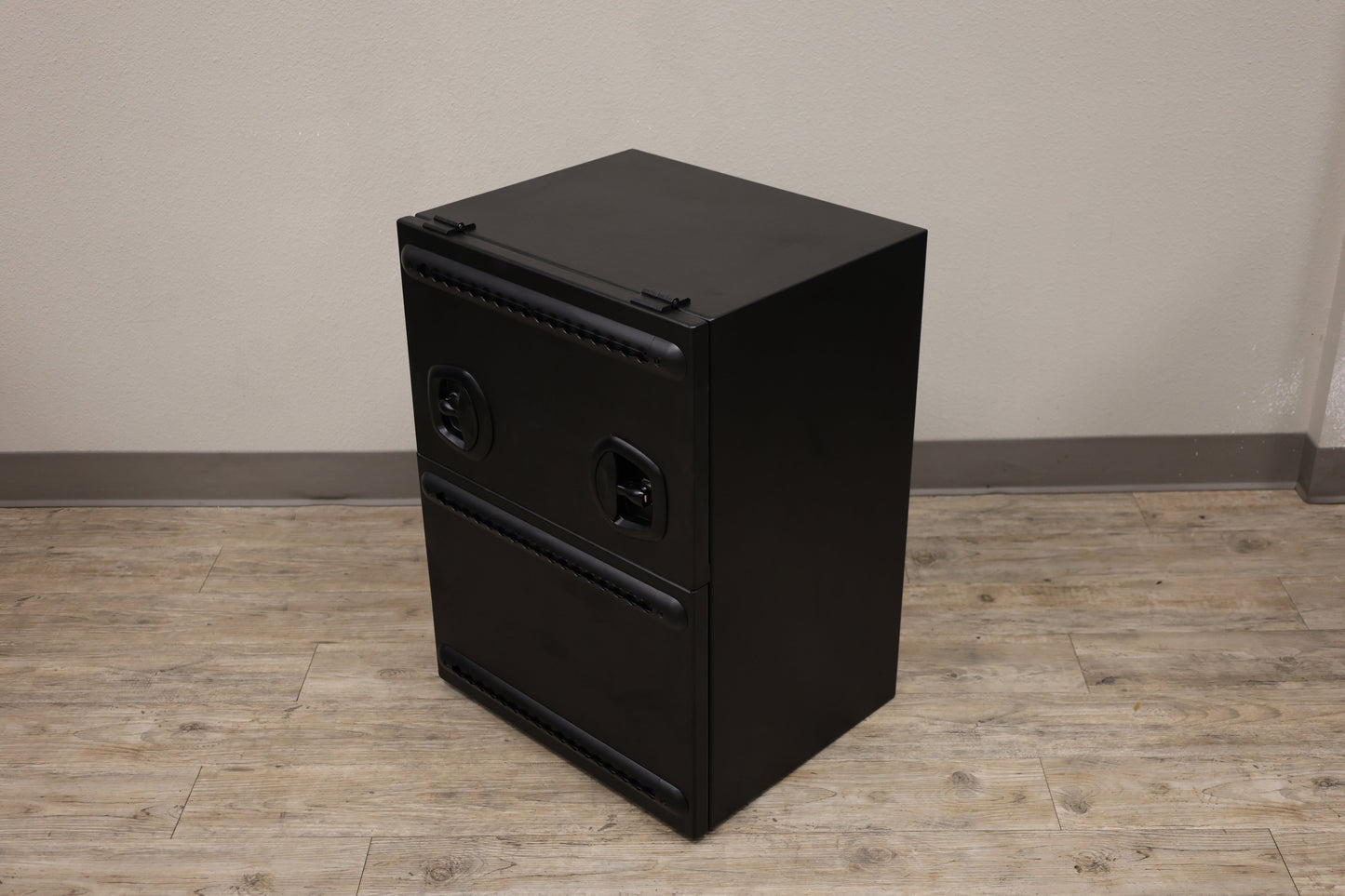 Camper Van Rear Door Aluminum Storage Box | Split Door