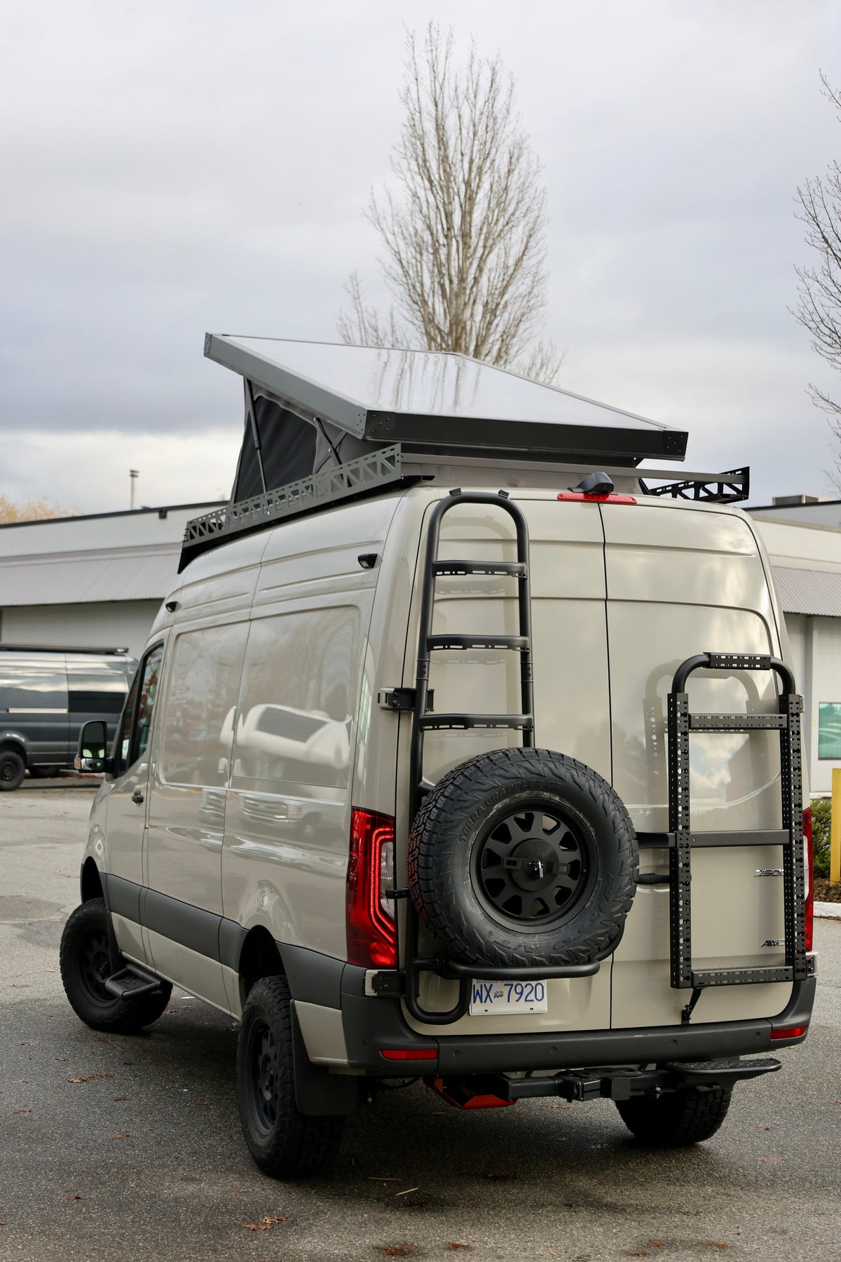 Sprinter Rear Door Aluminum Gear Rack - NO DRILL