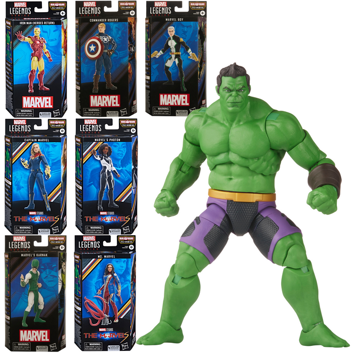 Marvel Legends - Wave - TOTALLY AWESOME HULK BAF - Set of 7