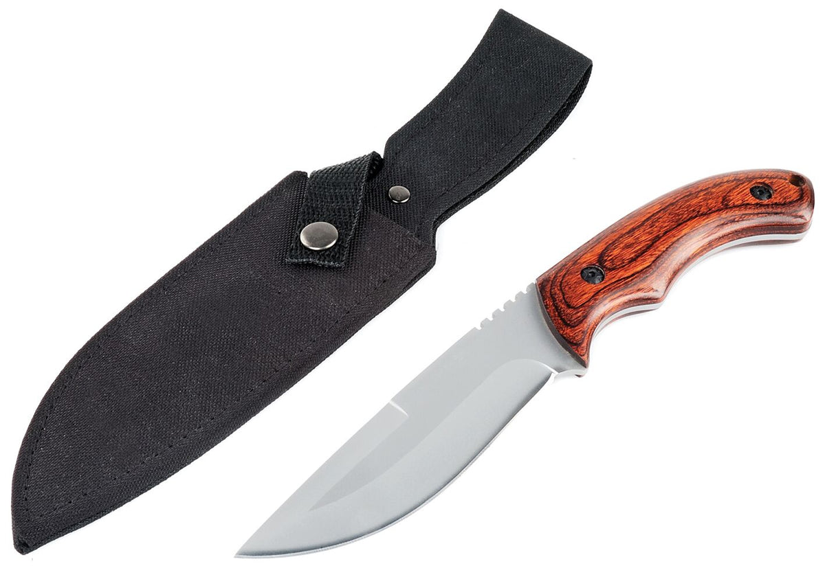 Bushline Outdoors Belt Knife with Wooden Handle