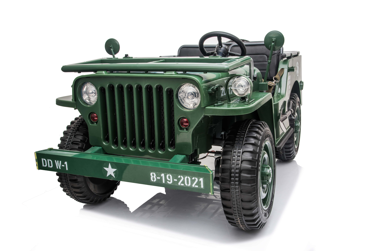 24V Army Truck 3 Seater DELUXE Kids Ride On Car with Remote Control