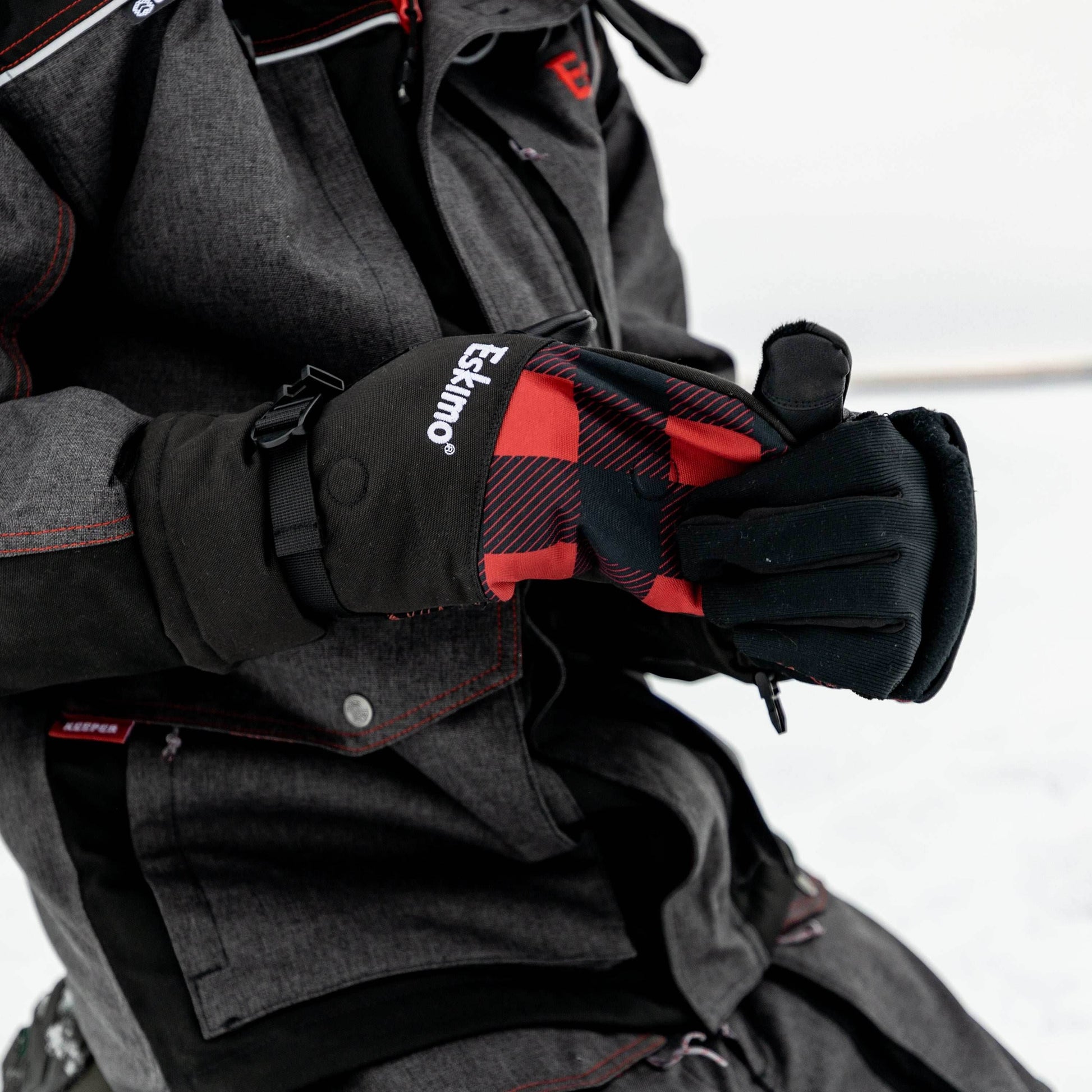Eskimo Clothing - Buffalo Plaid Glomitt Gloves - Uncle Mike's Outdoors and More!
