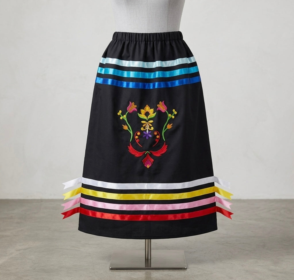 OLDTRIBES™ Metis Floral Ribbon Skirt