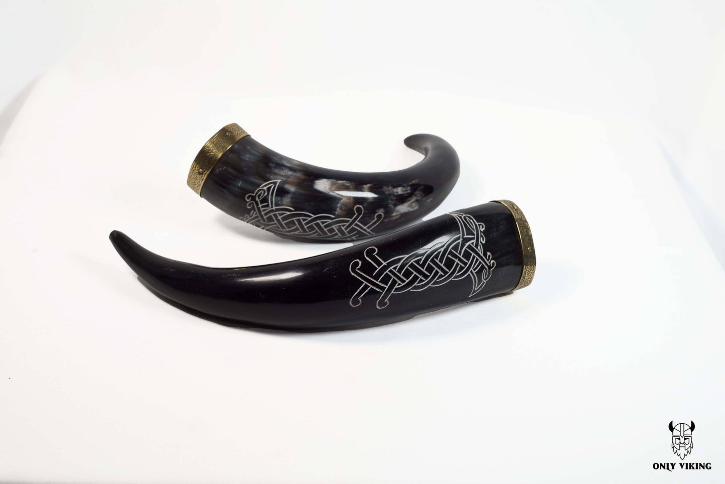 Viking Drinking Horn Authentic Viking with Wooden stand