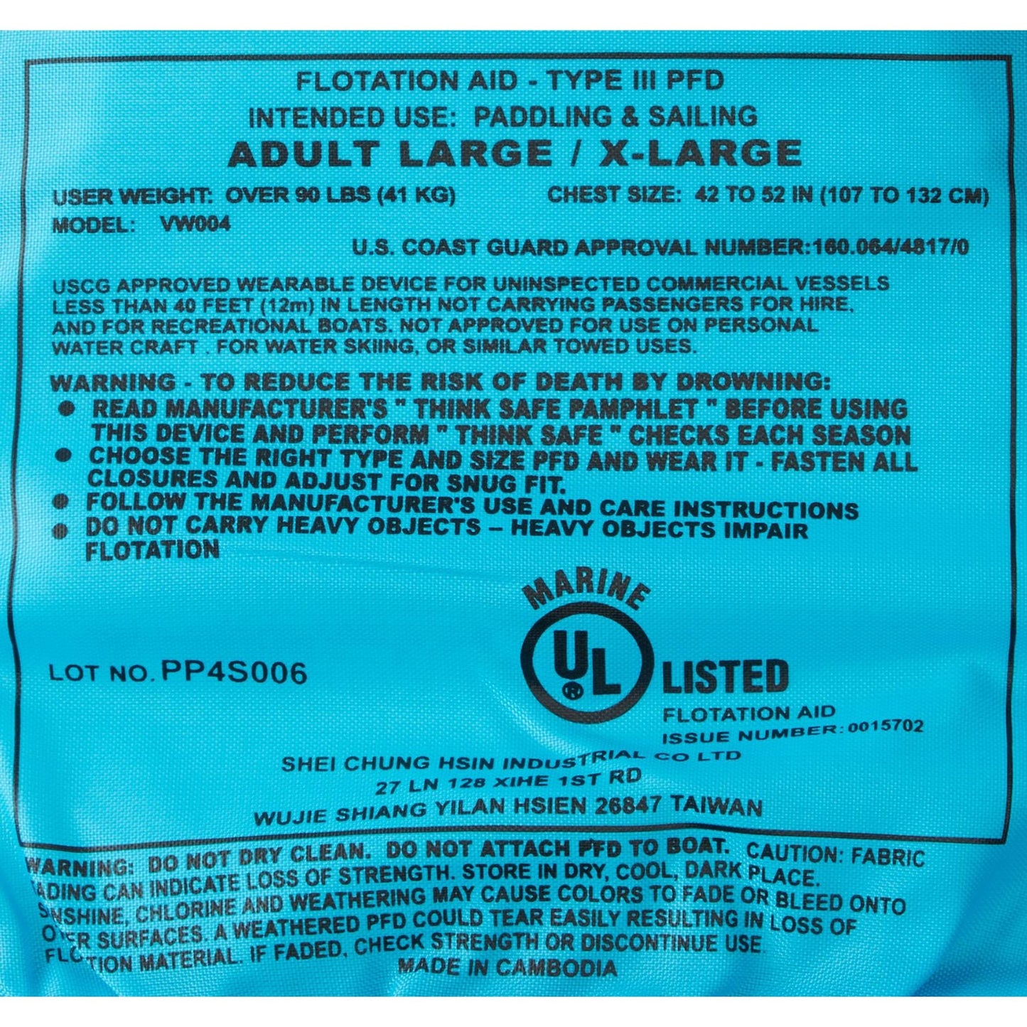 NRS Unisex Vapor PFD's