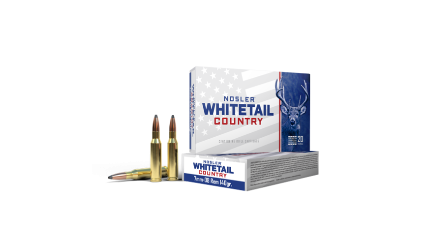 7mm-08 Remington 140gr Solid Base Whitetail Country Ammunition