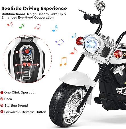 CHOPPER STYLE ELECTRIC RIDE ON TRIKE Ages 1-4
