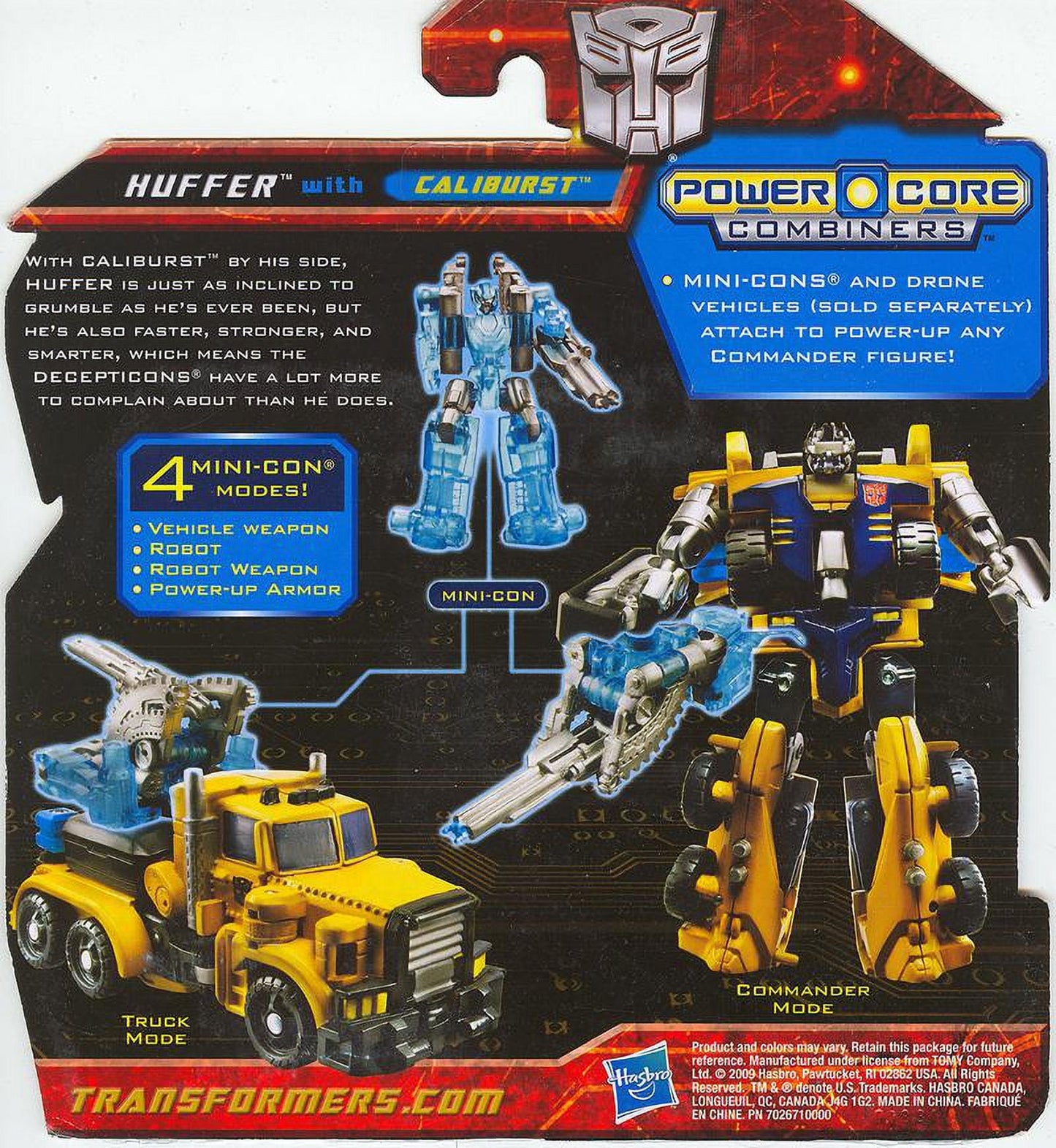 Transformers Power Core Combiners Huffer with Caliburst