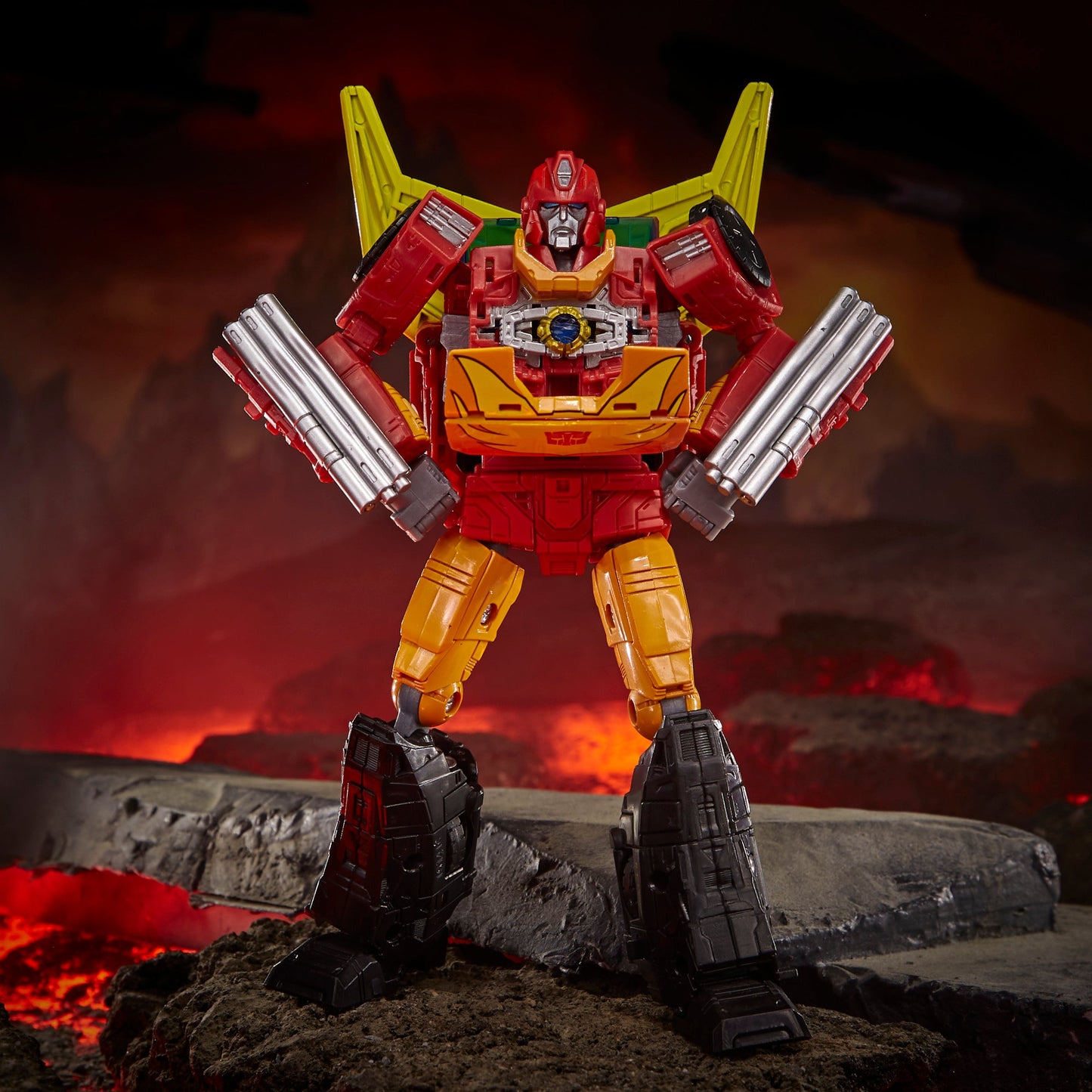 Transformers Toys Generations War for Cybertron: Kingdom Commander WFC-K29 Rodimus Prime with Trailer Action Figure,