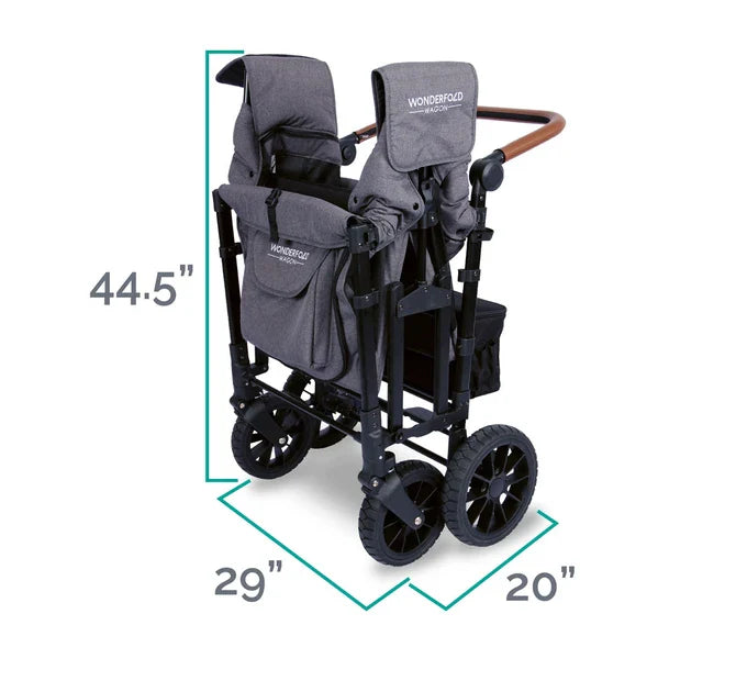 Wonderfold W4 Luxe Quad Stroller Wagon