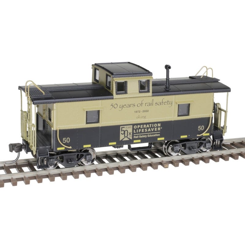 Atlas HO C&O Cupola Caboose - Operation Lifesaver 50th