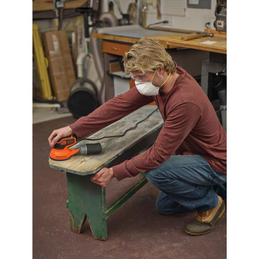 BLACK+DECKER 2.4 Amp 5 in. Electric Random Orbit Sander (BDERO600) đ All In One Marketplace Canada