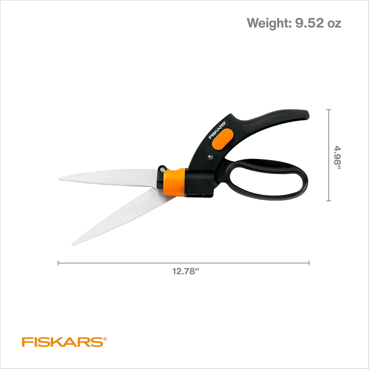 Fiskars Shear Ease Grass Shears - 5" Stainless Steel Blades - 360-Degree Swivel Blade Plant Cutting Scissors - Garden Shears and Grass Cutter 🍁 All In One Marketplace Canada