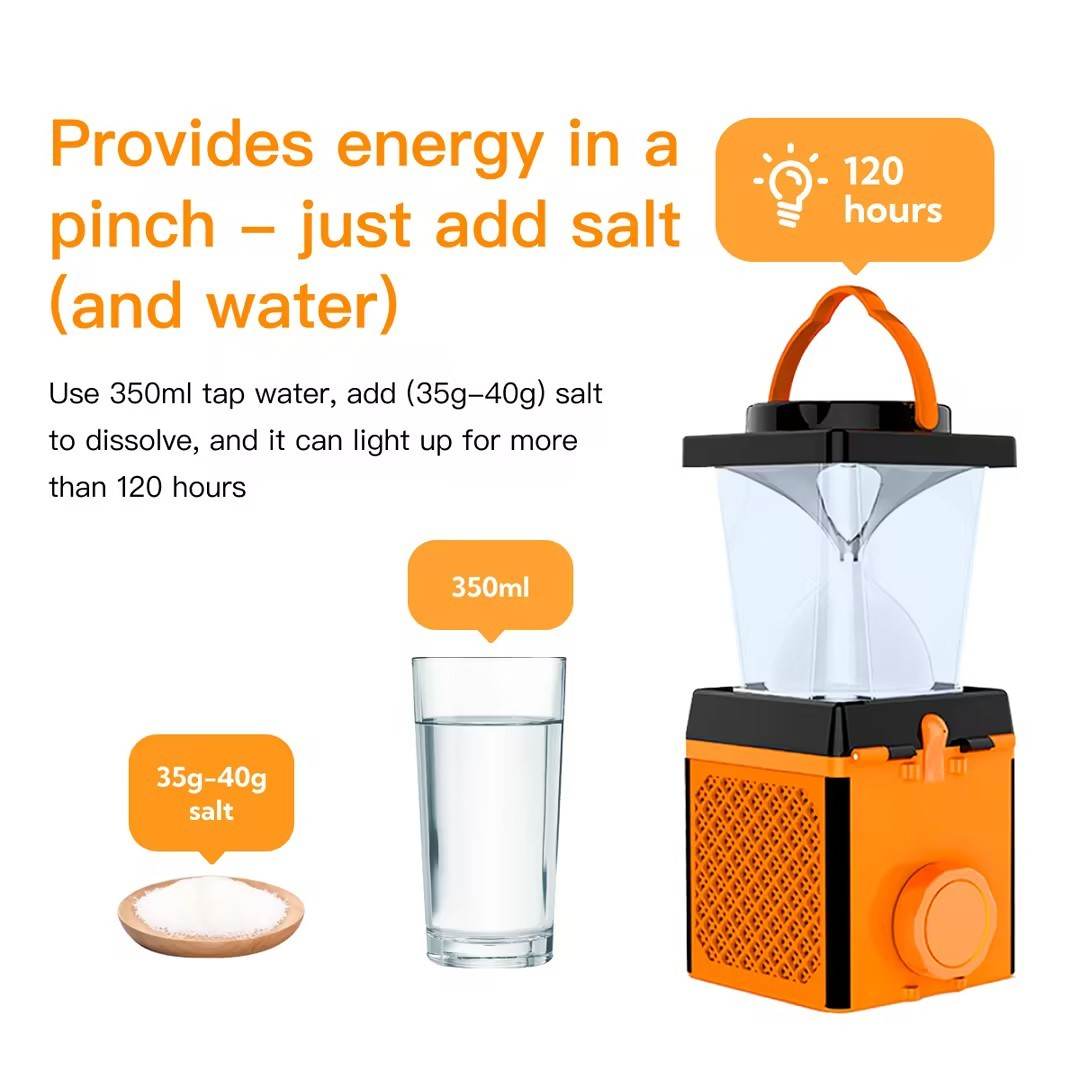 Multi-function Salty Water Camping Lantern