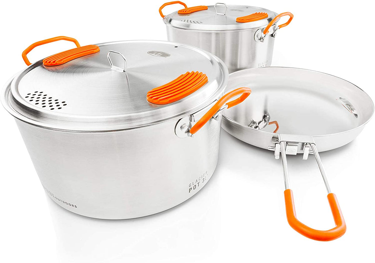 GSI Outdoors Glacier Stainless Steel Base Camper Cookset - Medium