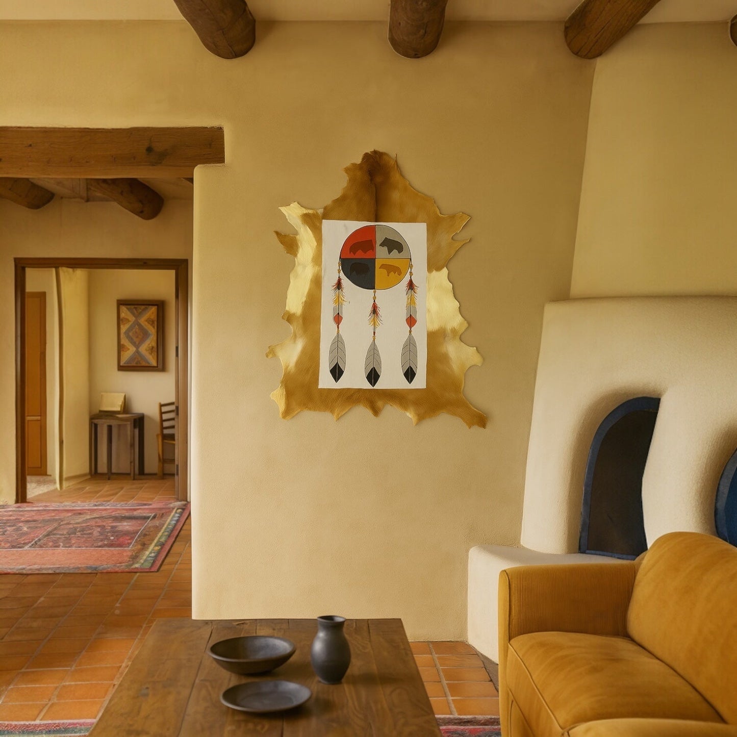 Dreamcatcher Hand Wall Painting
