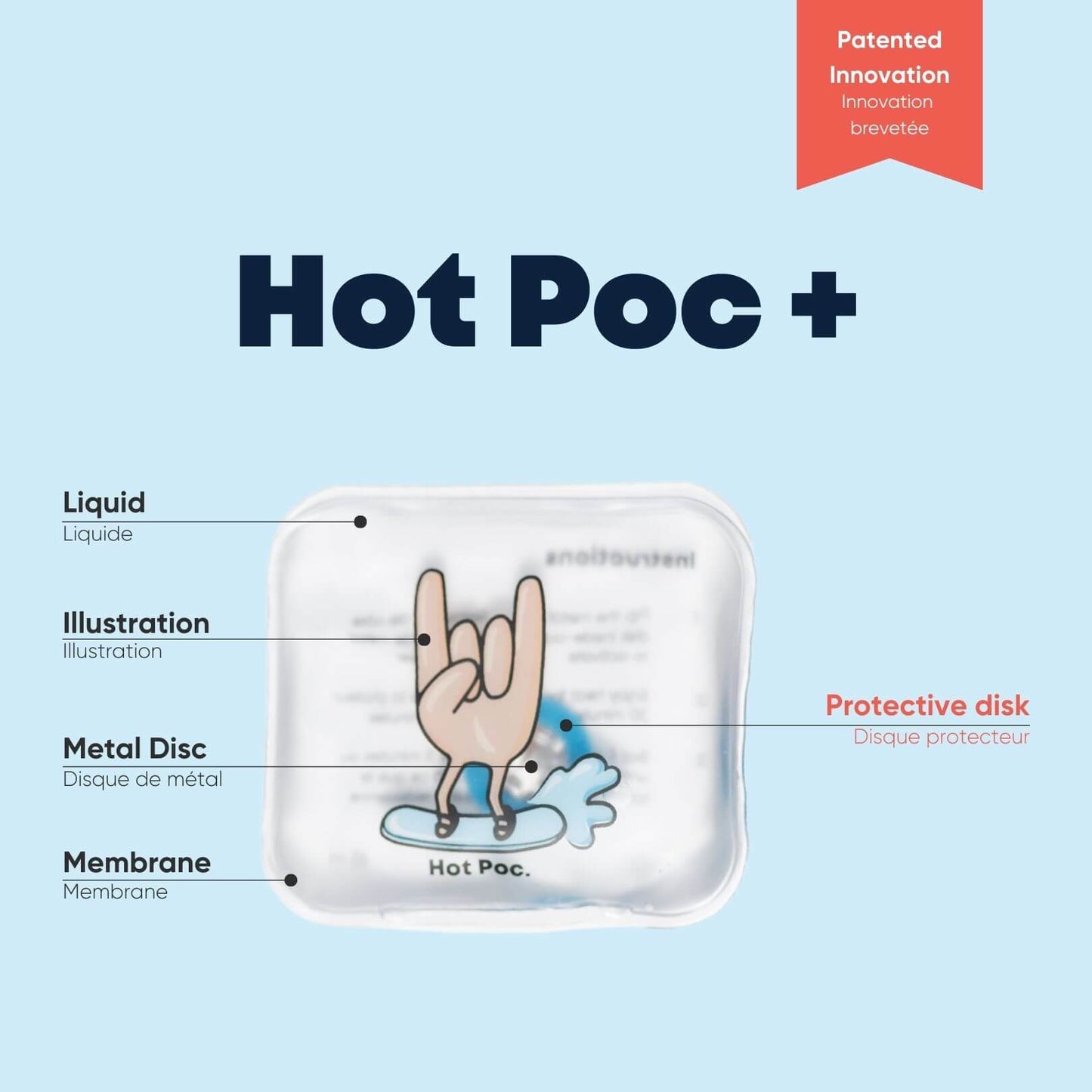 Hot Poc Eco-Friendly Reusable Hand Warmers (4-Pack)