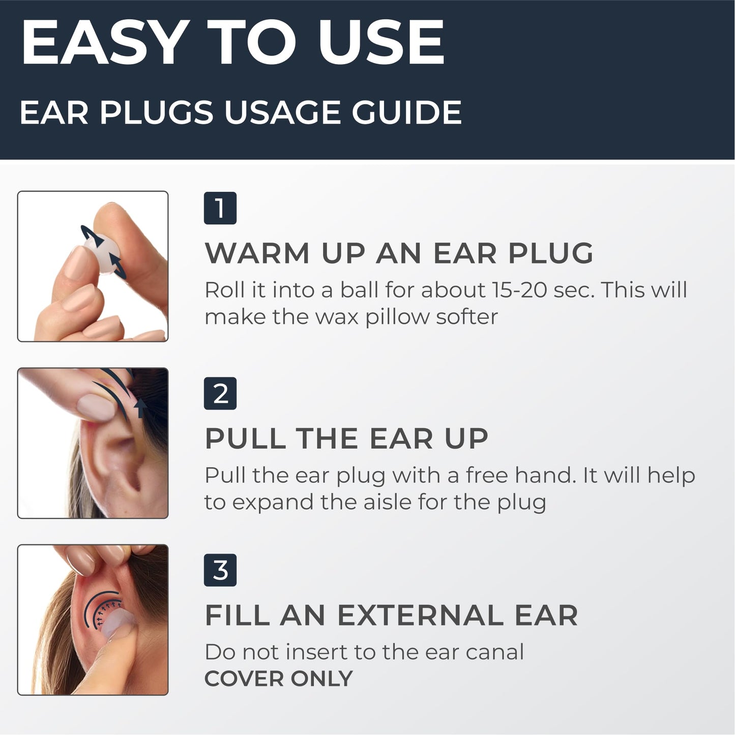 PQ Wax Ear Plugs for Sleep - 15 Silicone Wax Earplugs for Sleeping and Swimming, Gel Ear Plugs for Noise Cancelling & Ear Protection, Sleeping Earplugs with Sound Blocking Level of 32 Db (15 Pillows) 🍁 All In One Marketplace Canada
