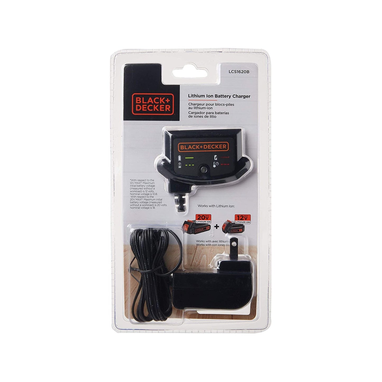 BLACK+DECKER 20V MAX* Lithium Battery Charger (LCS1620B) đ All In One Marketplace Canada
