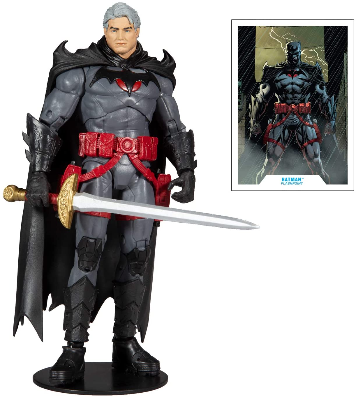 McFarlane Toys - DC Multiverse - unmasked Flashpoint Batman - 7" Action Figure