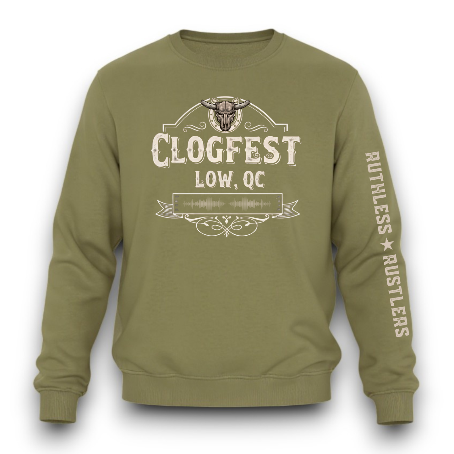 CLOGFEST × Ruthless Rustlers Crewneck