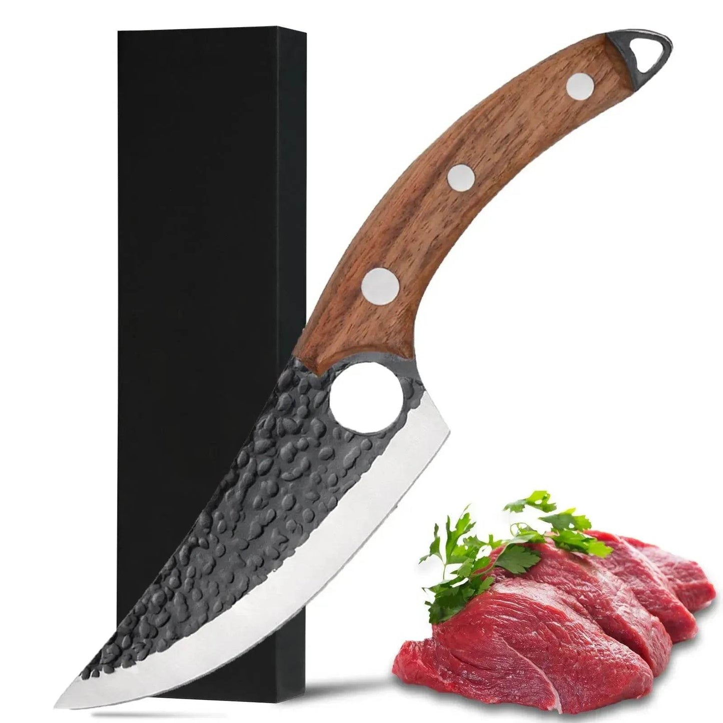 Vikings and Hand Forged Meat Cleaver Professional Chef Knife