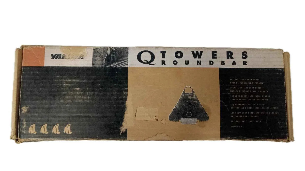 Yakima Q Towers Roundbar(MISSING PARTS, READ DESCRIPTION)